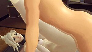 I fuck Mercy in Waifu Sex Simulator with big tits