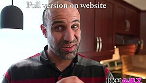 Inked Babe Gets Boldly Nailed in Ass by Step Dad