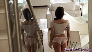 Hell yeah! Glamorous European babe gets her tight ass pounded hard in wild doggystyle anal action