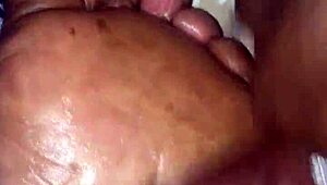 girlfriend gives foot treatment