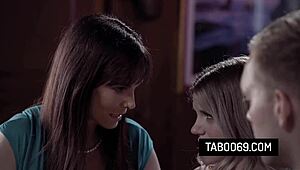 Horny girlfriend nikki sweet makes sex tape with boyfriend and stepmom syren de mer