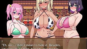 Is the uncle hypnotized by the big tits gal?