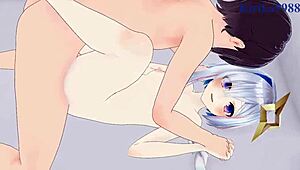 i had intense sex with amane kanata and kiryu coco in this hentai