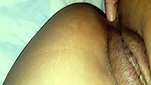 licking wife's pussy and fingering her latina ass