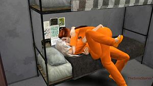 Cop jerks to lesbian tribbing!