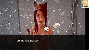 This is my new family episode 127, with small tits and hentai action.