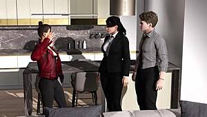 ain't no side piece in this hentai cartoon tale