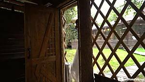 Bride gets slammed hard while hubby’s away!