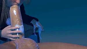 in this anime, busty girls suck futa teens