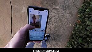 uhh, sent nudes to stepson by mistake... now we're banging hard pov