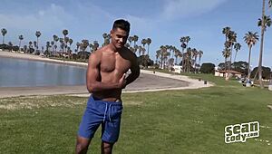 Intriguing gay movie featuring Mario from Sean Cody