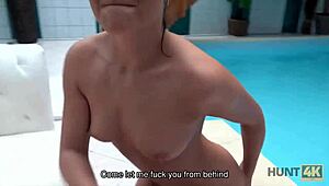 Poor Cuckold Watches Rich Guy with Girlfriend in POV