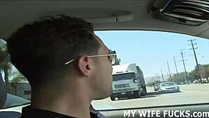 I can't stop watching my wife take that huge pornstar cock.