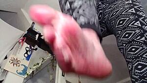 Giantess Dawn traps neighbor under her tight naughty panties