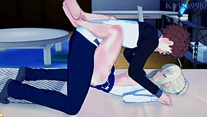 Saber y Rin Tohsaka follan intenso con Shirou Emiya en hentai Fate Stay Night