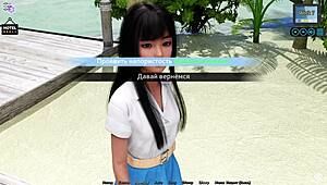 Sunshine Love Part 35 gameplay with stunning office brunette