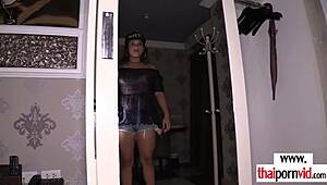 Chubby Thai Teen Natty Blows European Cock