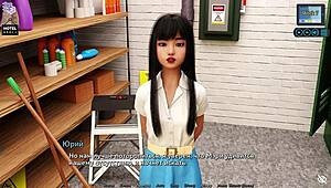 Sunshine Love Part 35 gameplay with stunning office brunette