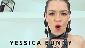 yessica bunny takes hardcore anal destruction with intense dap and pissing