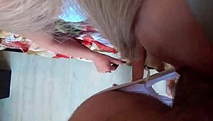 babe wakes up, sucks boyfriend's big cock, then rides cowgirl pov