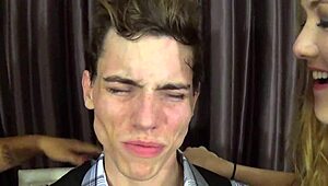 She FACELICKS a MALE SNACK in VORE FETISH