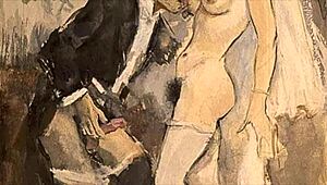 vintage erotic illustration from antique retro cartoon hentai style