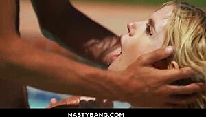 Tyler Nixon Bangs Nikki Sweet Outdoors in Missionary and Doggy