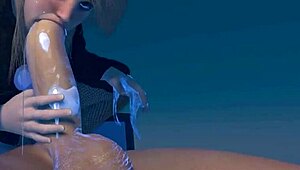 in this anime, busty girls suck futa teens