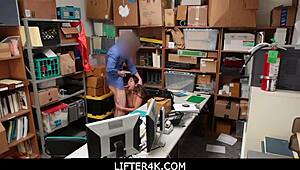 Dirty cop wants scared teen Shane Blair's pussy!