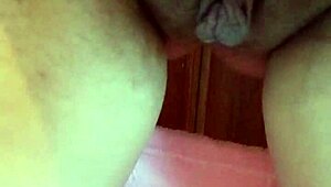 beautiful brunette demonstrates alternative masturbation technique 😏