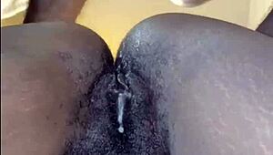 oh, that thick ebony pussy with interracial fucking!