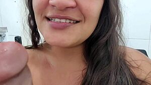 Latina Shares Her Wet Hairy Pussy with Friend