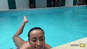 Poor Cuckold Watches Rich Guy with Girlfriend in POV