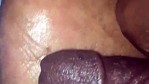 girlfriend gives foot treatment