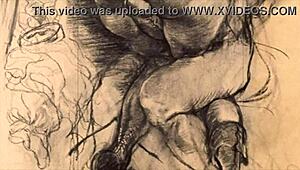 Vintage Erotic Art Featuring Antique Anime Cartoons And Hentai Scenes