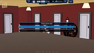 In Harem Hotel 427, cute anime girls show off big tits