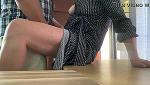 Boss caught fucking secretary in office