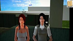 Amateur Anime Erotic Homemade Scenes Featuring Redhead with Big Ass and Tits in My New Family 39