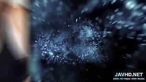 Amateur Japanese woman experiences intense squirting