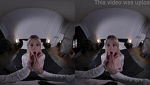 Big Boss In Dark Room Vr Has Blonde Hair And Big Ass