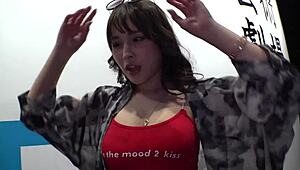 Part 1: Reira's slender body with tattoos gets intense piston action, squirting and convulsing in oily sex.