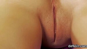 hey, this erotic teenie is stretchin’ her spread cunt wide... gets devirginized hard! 🔥