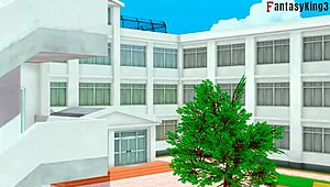 shinmai maou ntr testament 2 guy fucks best friend of girlfriend in anime hentai fantasy