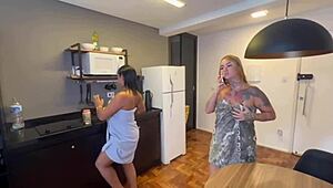 we called the neighbor to open the jar, but he ended up fucking my wet ass instead