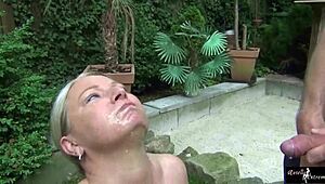 Summer Garden Party Turns Dirty with Guest Choking Slut