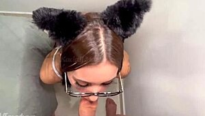 Hot blonde gets her tight pussy pounded hard