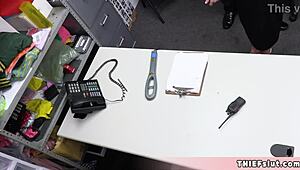 i caught cute aria valencia stealing and now she's offering her tight teen pussy