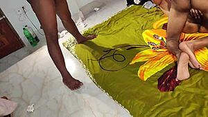 amazing blonde cutie shathi khatun in hot college threesome