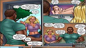 First time cunnilingus for cheating wife in animated porn