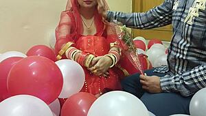 Desi Hot Wife Fucked Hard on First Night